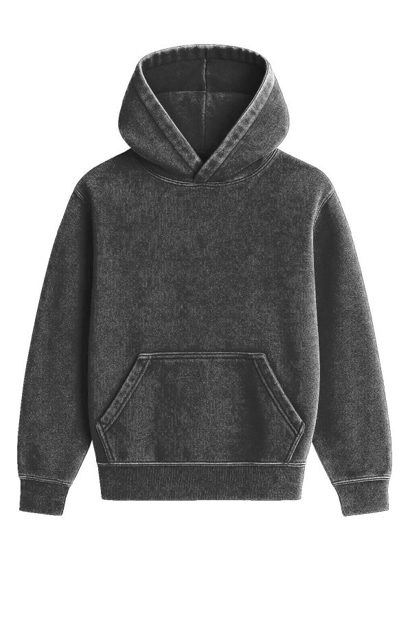 WORN BLACK - HEFTY HOODIE